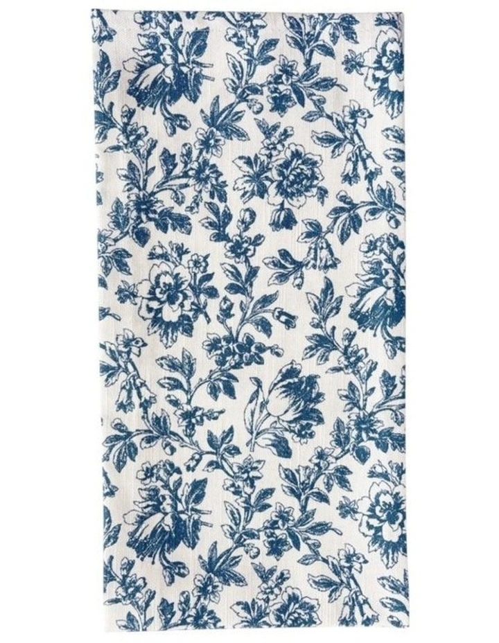 Floral Sonata Tea Towel 2 Pack in Blue image 2
