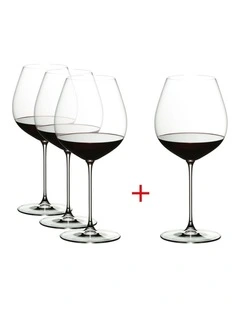 RIEDEL Veritas Pay 3 Get 4 Old World Pinot Noir