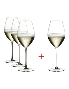 RIEDEL Veritas Pay 3 Get 4 Champagne Wine Glass