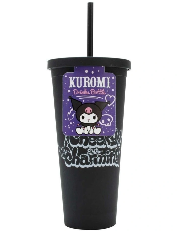 Friends Kuromi Cup With Straw in Blue image 1
