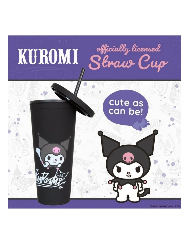 Friends Kuromi Cup With Straw in Blue image 5