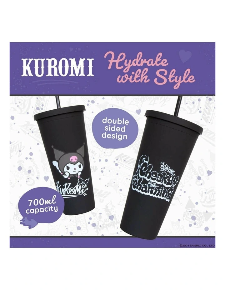 Friends Kuromi Cup With Straw in Blue image 7