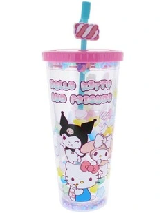 Friends Sweets Beaker & Straw Travel Mug in Multi