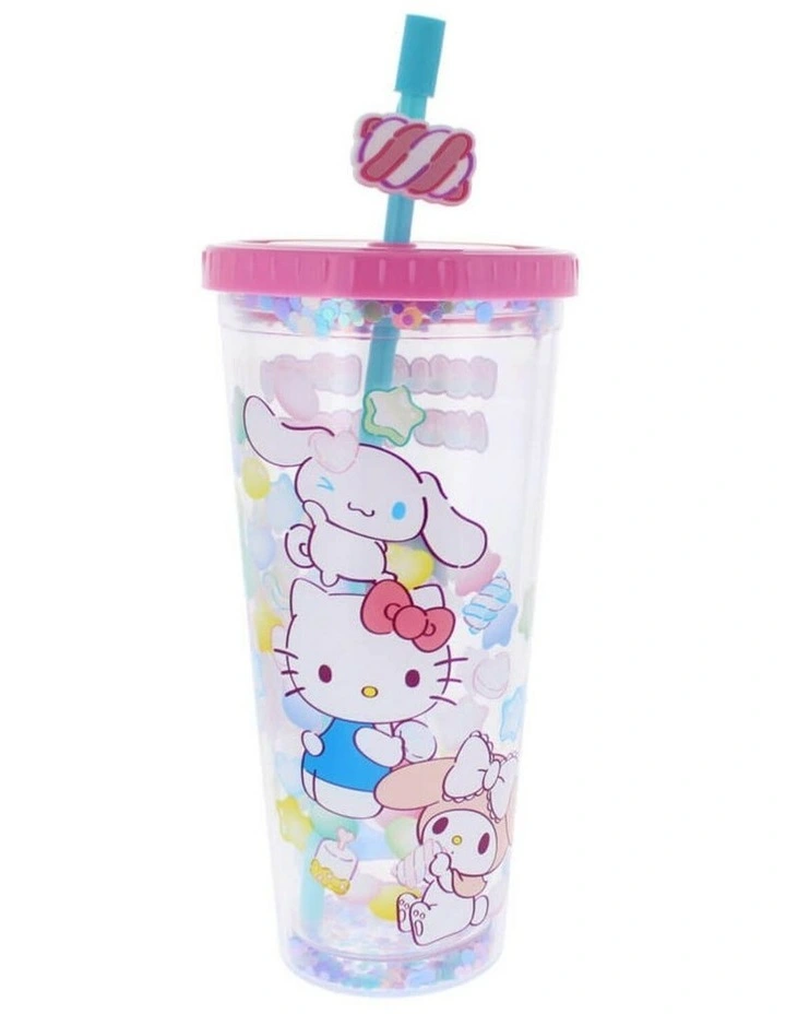 Friends Sweets Beaker & Straw Travel Mug in Multi image 2