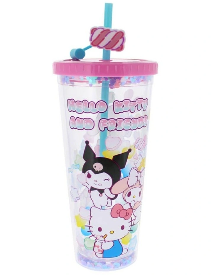 Friends Sweets Beaker & Straw Travel Mug in Multi image 3