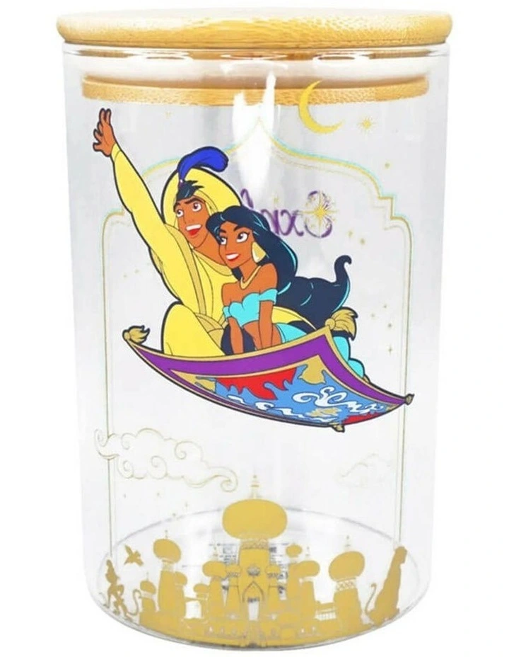 Aladdin 'Explore New Worlds Glass Storage Jar Gifts 950ml in Multi image 1