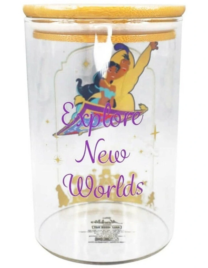 Aladdin 'Explore New Worlds Glass Storage Jar Gifts 950ml in Multi image 2