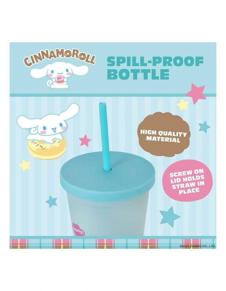 Friends Cinnamoroll Cup With Straw 600ml in Blue image 3