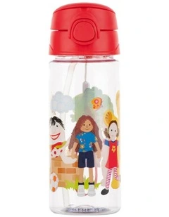 Drink Bottle with Straw in Multi