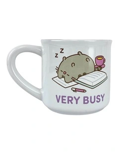 Stoneware I'm Busy Mug 11cm in Aqua
