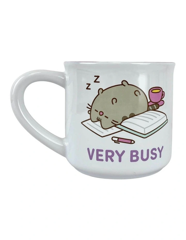 Stoneware I'm Busy Mug 11cm in Aqua image 1