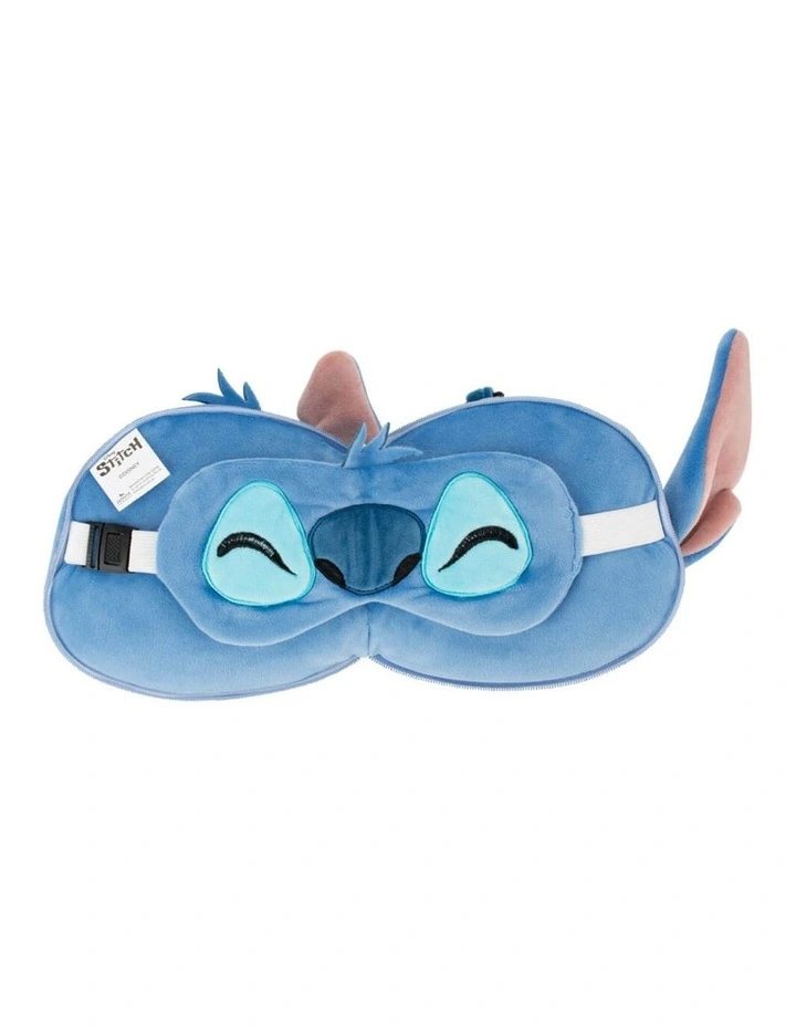 Stitch: Travel Pillow and Eye Mask Set with Cushion (3 years+) in Blue image 2