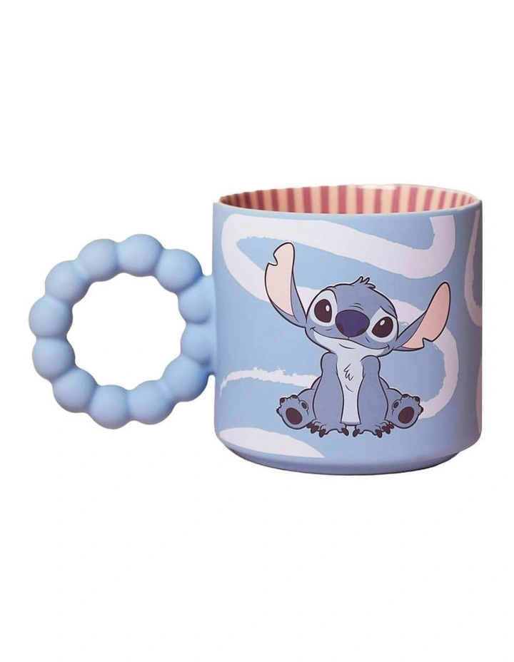 Home Stitch Ceramic Mug Gifts in Blue image 1