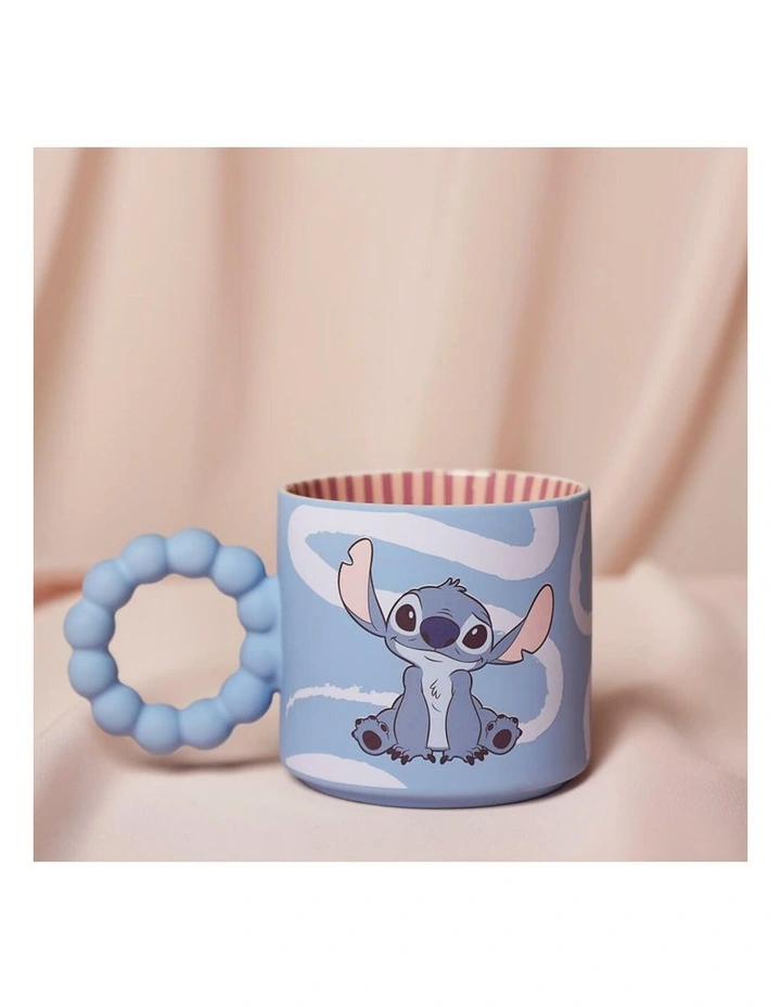 Home Stitch Ceramic Mug Gifts in Blue image 2