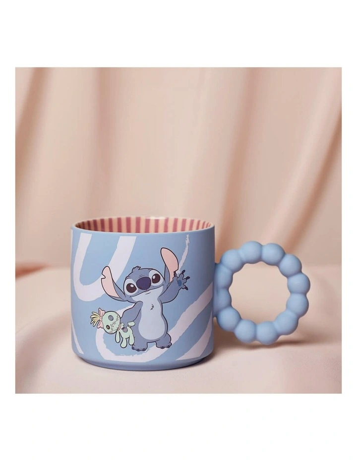 Home Stitch Ceramic Mug Gifts in Blue image 3