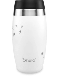 Etched Swallows Tumbler in 500ml White