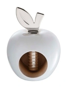 Eden Apple-Shaped Nutcracker in Glossy White