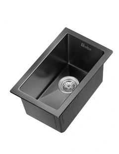 Kitchen Sink Stainless Steel Drop in Flush Under Mount 250X450MM Black