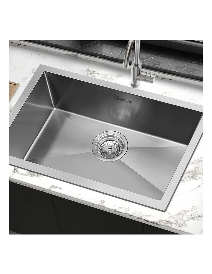 Kitchen Sink Stainless Steel Drop in Flush Under Mount Bowl 700X450MM image 5