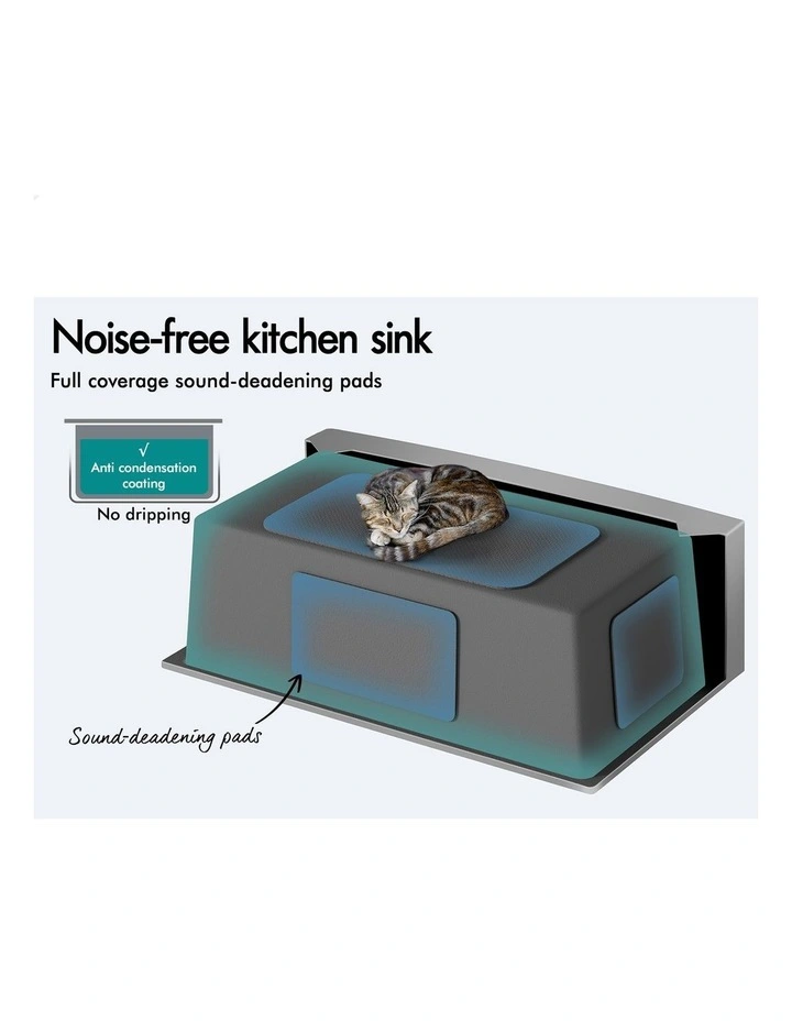 Farmhouse Kitchen Sink Basin Stainless Steel Under Mount Single Bowl 810X500MM image 5