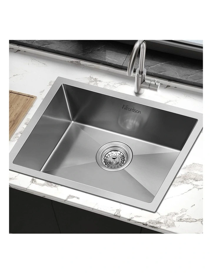 Kitchen Sink Stainless Steel Drop in Flush Under Mount Bowl 600X450MM image 3