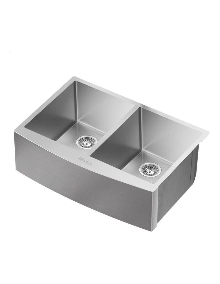 Kitchen Sink Basin Stainless Steel Under Mount Double Bowl 810X500MM image 1