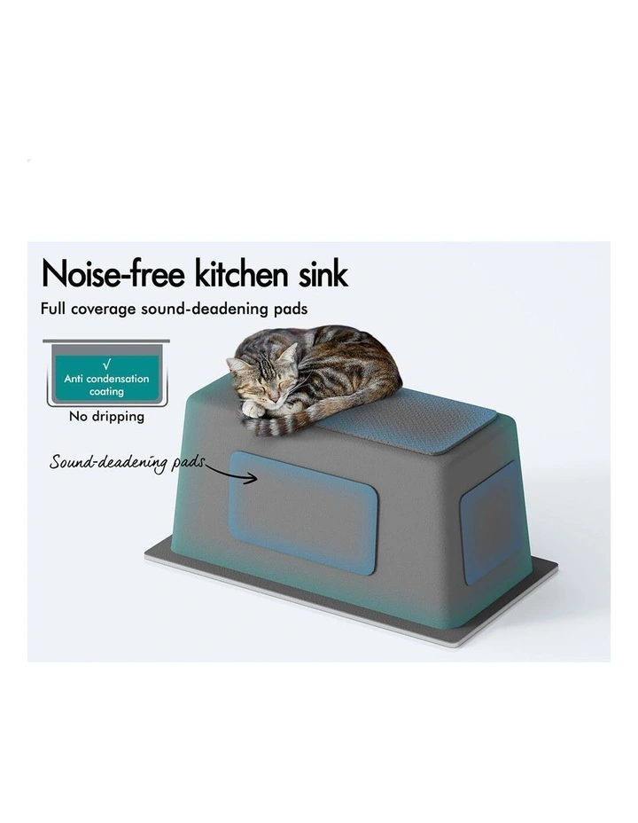 Kitchen Sink Stainless Steel Drop in Flush Under Mount Basin 250X450MM image 5