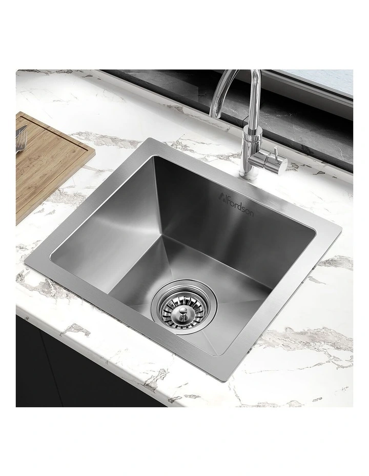Kitchen Sink Stainless Steel Drop in Flush Under Mount Basin 340X310MM image 3