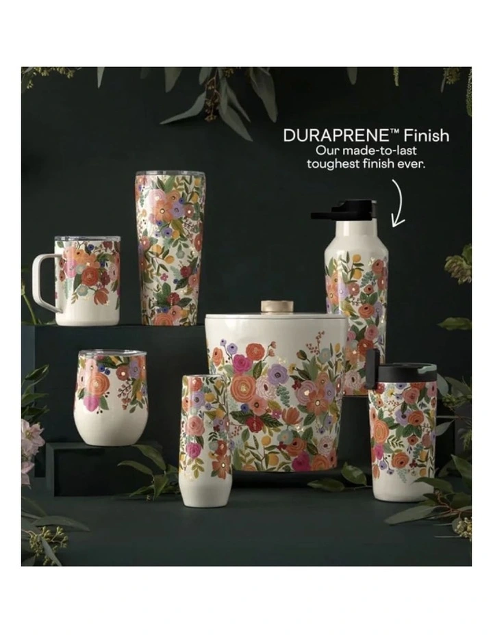 Corkcicle Sport Canteen - 600ml Rifle Paper - Garden Party Cream image 3