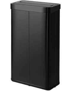 Oikiture 75L Motion Sensor Bin Stainless Steel Automatic Rubbish Trash Can Black