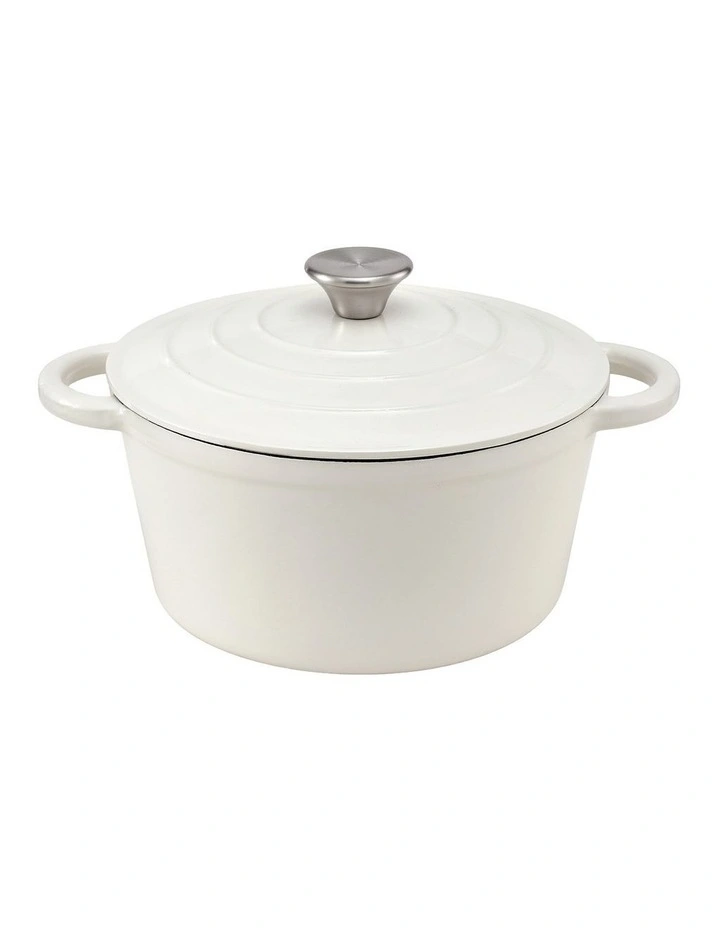 5-Star Chef 3.8L Enameled Cast Iron Dutch Oven Pot with Lid for Sourdough Bread Baking image 1