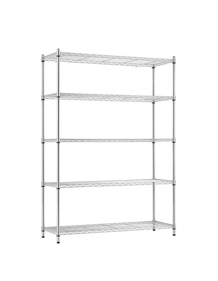 Artiss 5-Tier Kitchen Rack Shelf Shelving 120x45x179CM Adjustable Metal Storage Shelves image 1