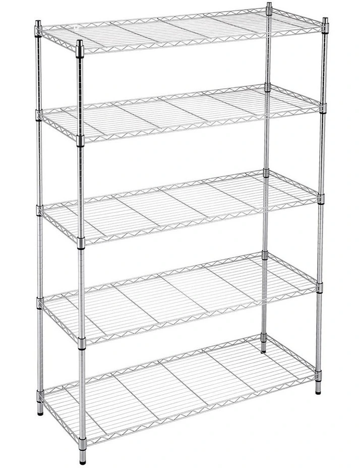 Artiss 5-Tier Kitchen Rack Shelf Shelving 120x45x179CM Adjustable Metal Storage Shelves image 3