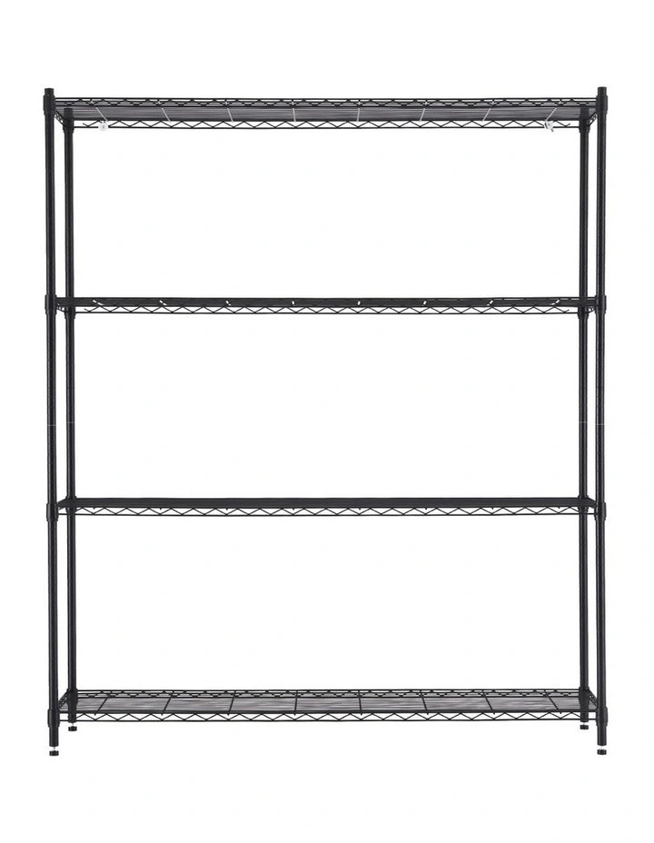 Artiss 4-Tier Kitchen Rack Shelf with Wheels Shelving 152x45x187CM Adjustable Metal Storage Shelves image 3
