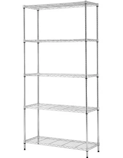 Artiss 5-Tier Kitchen Rack Shelf Shelving 90x35x182CM Adjustable Metal Storage Shelves
