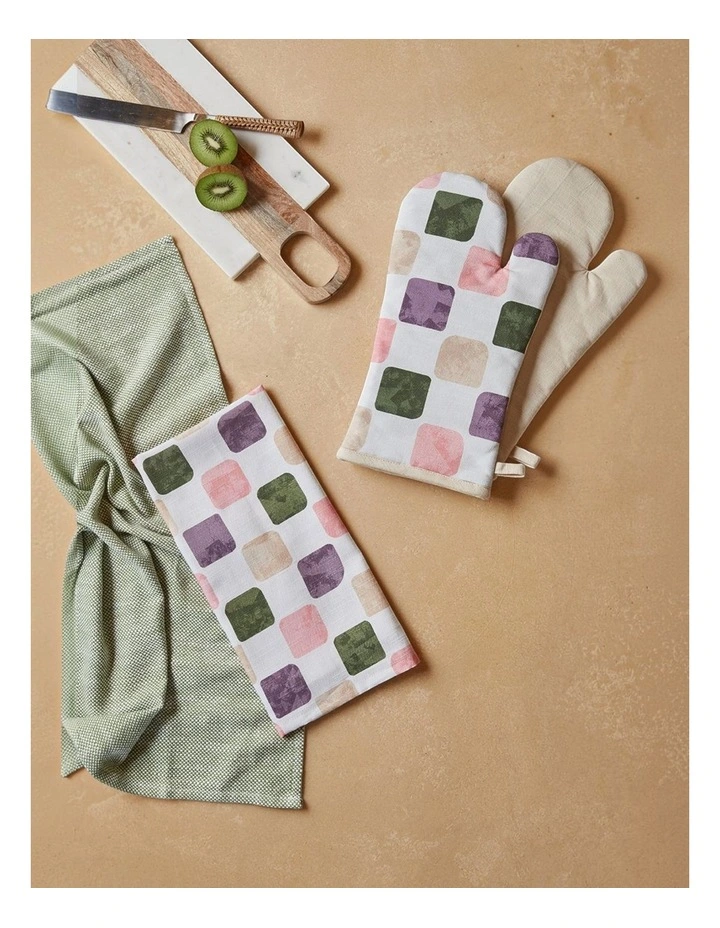 Joya Oven Mitt 2pk 19x35x2cm Beige image 4