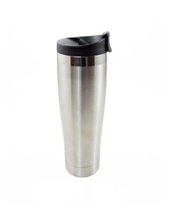 Adventure Travel Mug Tumbler  - 16oz - Brushed Silver