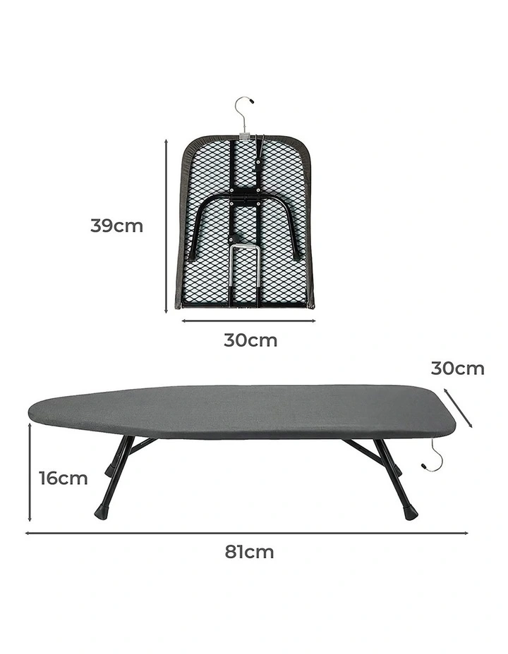 Levede Metal Table Ironing Board Folding Heat Resistant Cover 100% Cotton Pad image 3