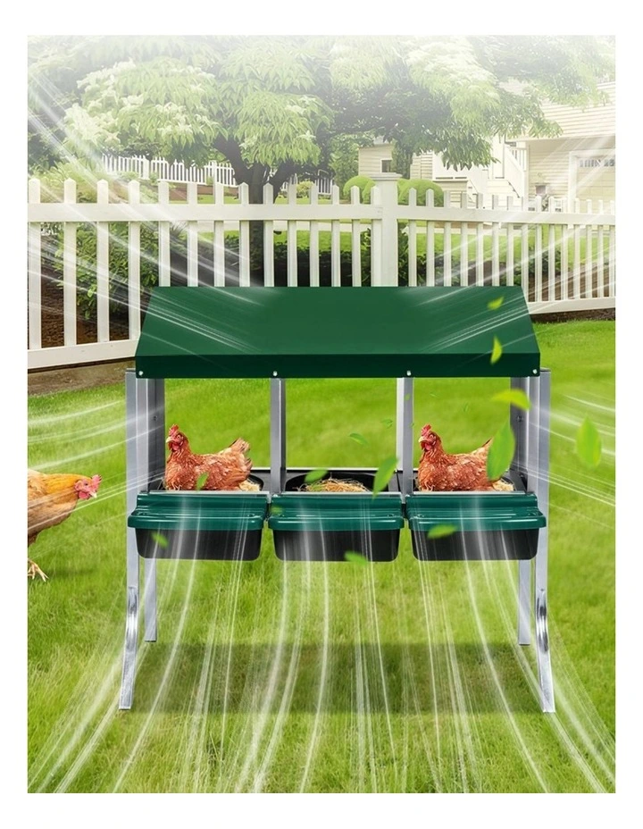 Pawz Chicken Hen Coop Hutch 3-Hole Roll-Away Egg Nesting Box image 7
