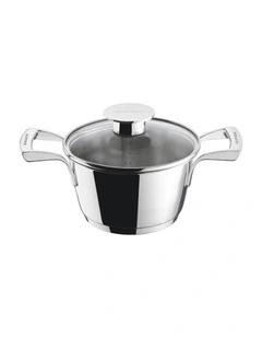 Bugatti Stainless Steel Casserole 16cm with Glass Lid