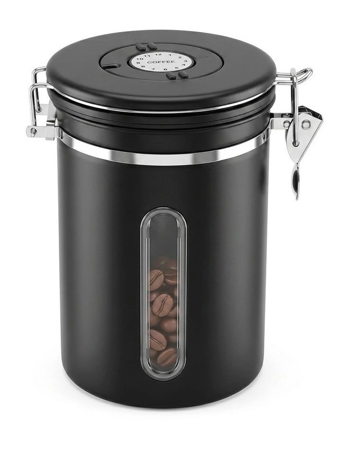 5-Star Chef 1.8L Stainless Steel Coffee Bean Storage Container Coffee Canister image 3