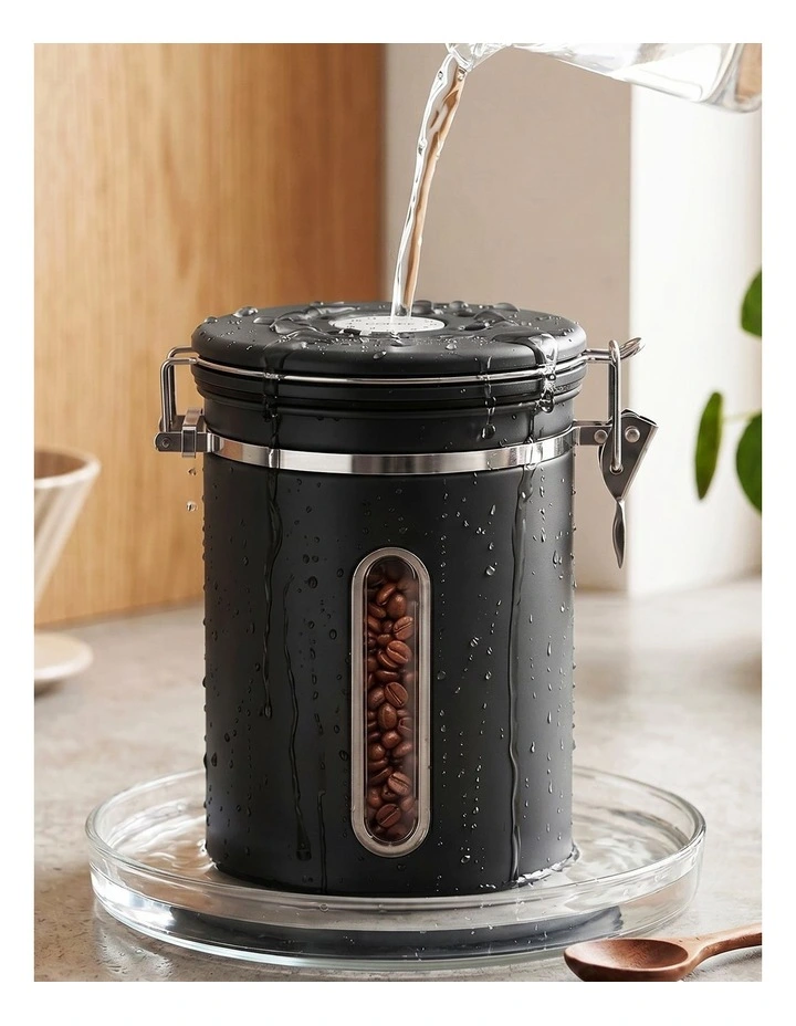 5-Star Chef 1.8L Stainless Steel Coffee Bean Storage Container Coffee Canister image 5