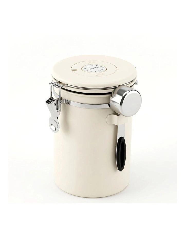 5-Star Chef 1.8L Stainless Steel Coffee Bean Storage Container Coffee Canister image 1