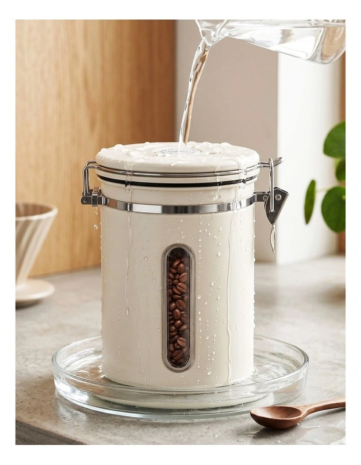 5-Star Chef 1.8L Stainless Steel Coffee Bean Storage Container Coffee Canister image 5
