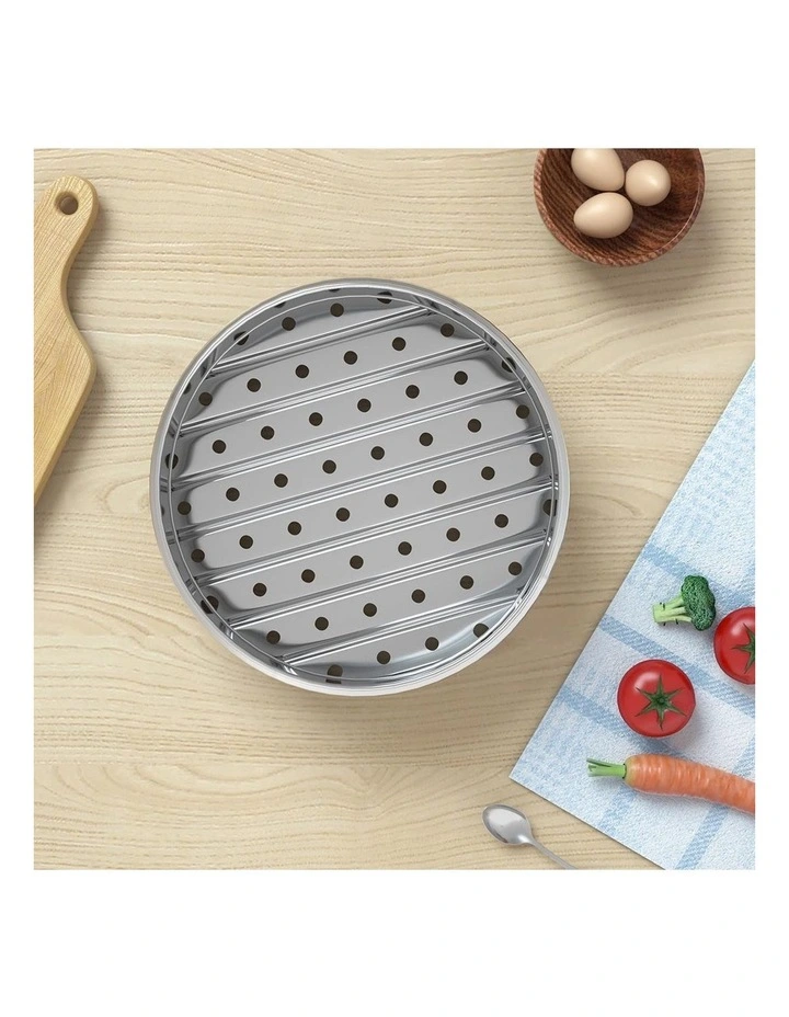 SOGA 2X 25cm 5 Tier Stainless Steel Food Steamer with Lid image 5
