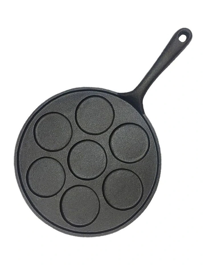 SOGA Cast Iron Takoyaki Fry Pan 23cm image 1