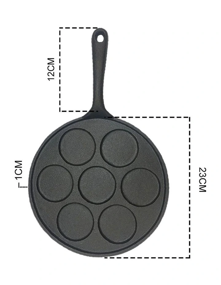 SOGA Cast Iron Takoyaki Fry Pan 23cm image 4