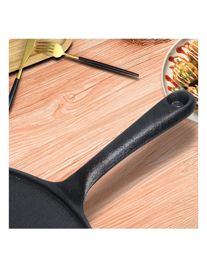 SOGA Cast Iron Takoyaki Fry Pan 23cm image 5