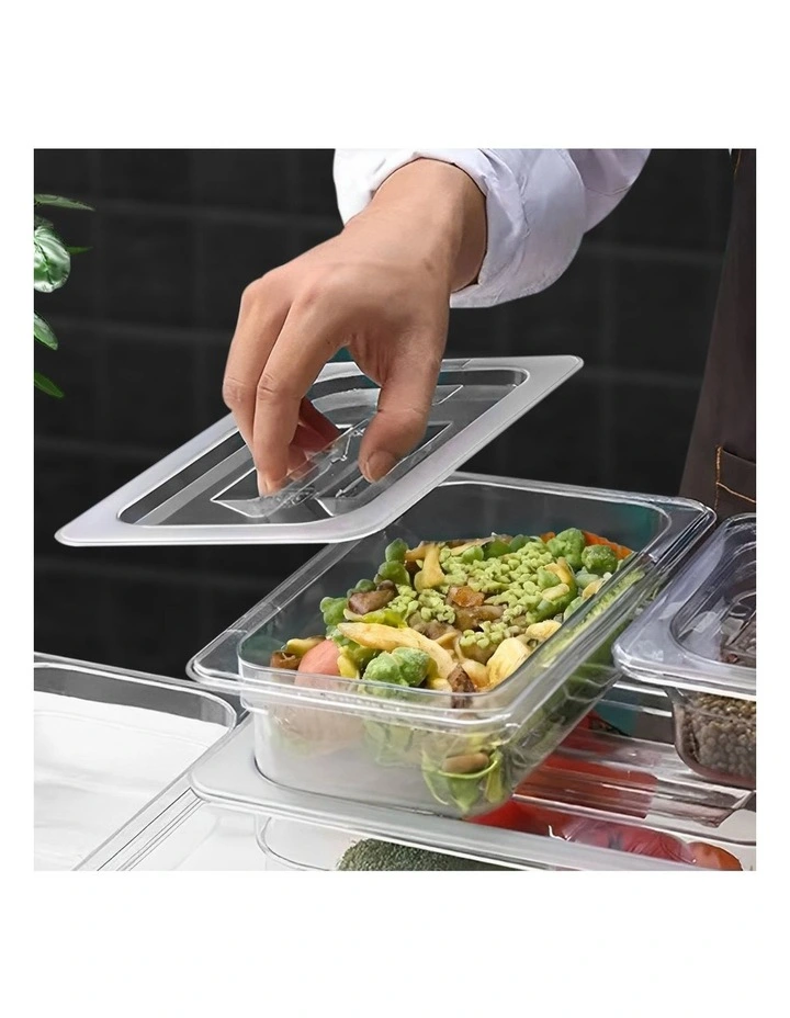 SOGA Clear Gastronorm 1/3 GN Lid Food Tray Top Cover image 2