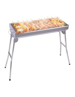 SOGA 105cm Stainless Steel Charcoal Skewer BBQ Grill